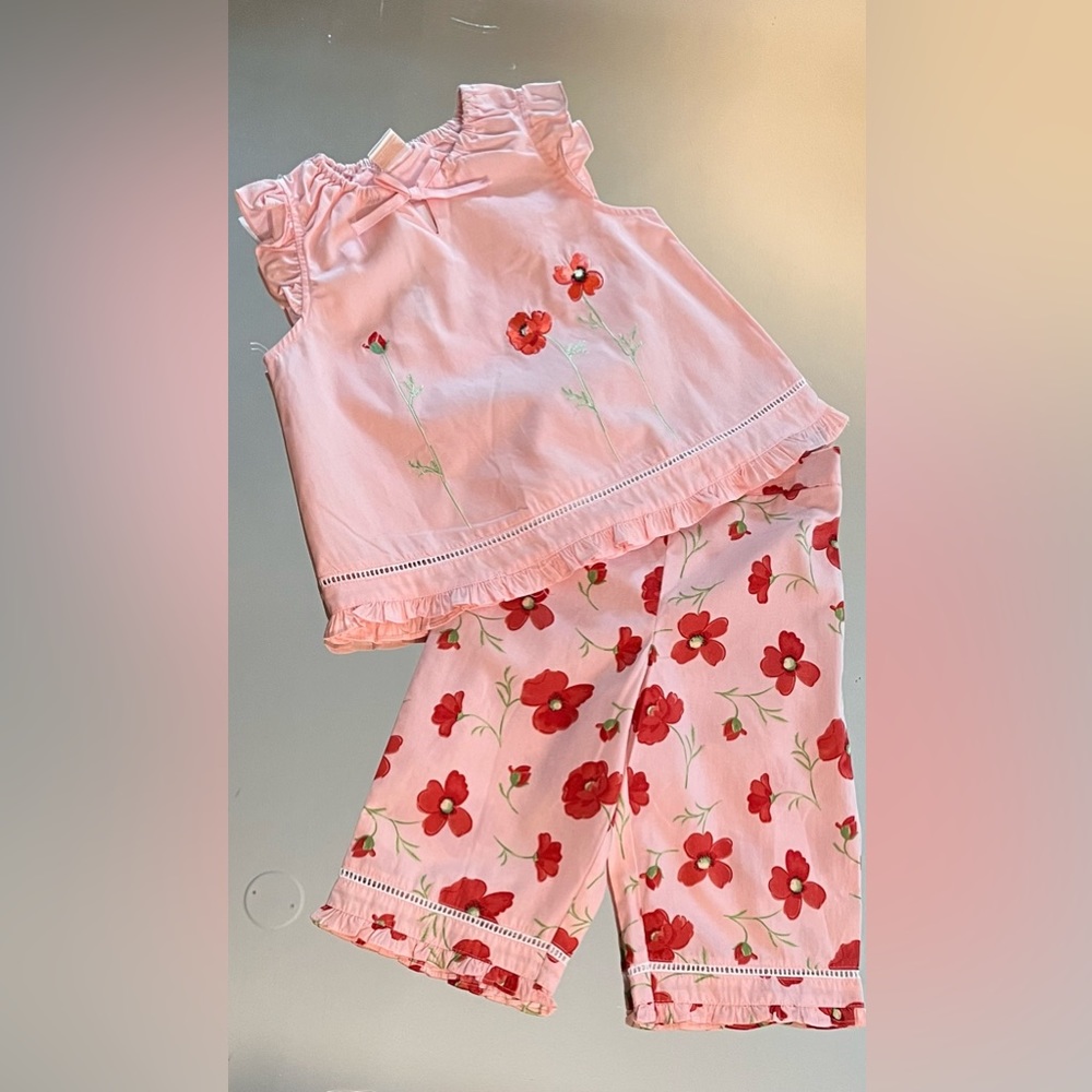 CC Bates Capri Set Girls Sz 4T Poppies Adorable❣️

Brand new with tags.